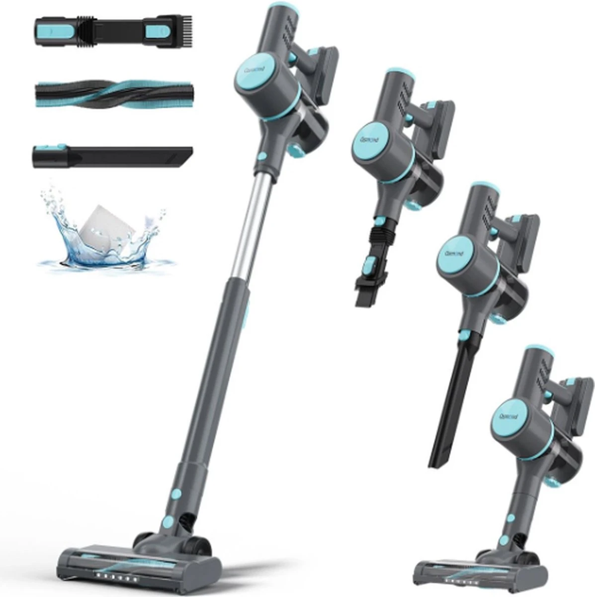 Aspirateur Balai RK Essentials 6 En 1 - Aspirateur Balai Sans Sac Sur Batterie - Best Seller Dustbuster - Aspirateur à Main Avec Poignée - Zwart - Blauw 3 Aspirateur Balai RK Essentials 6 En 1 - Aspirateur Balai Sans Sac Sur Batterie - Best Seller Dustbuster - Aspirateur à Main Avec Poignée - Zwart - Blauw