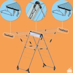 LaundrySpecialist Pliable Avec Pas Moins De 29 Mètres De Longueur De Séchage – LONGUE DURÉE DE VIE ET MOBILE. Séchoir à Linge Sur Roulettes Avec Espace De Rangement Pour Pinces à Linge Et Espace Pour Sécher Facilement Les Chaussettes 17 LaundrySpecialist Pliable Avec Pas Moins De 29 Mètres De Longueur De Séchage – LONGUE DURÉE DE VIE ET MOBILE. Séchoir à Linge Sur Roulettes Avec Espace De Rangement Pour Pinces à Linge Et Espace Pour Sécher Facilement Les Chaussettes -Nettoyage Produits Boutique 1198x1200 8