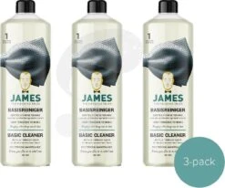 James - Kit De Nettoyage De Base - élimine La Saleté Tenace - Décapant - Pack De 3 (3 X 1L)