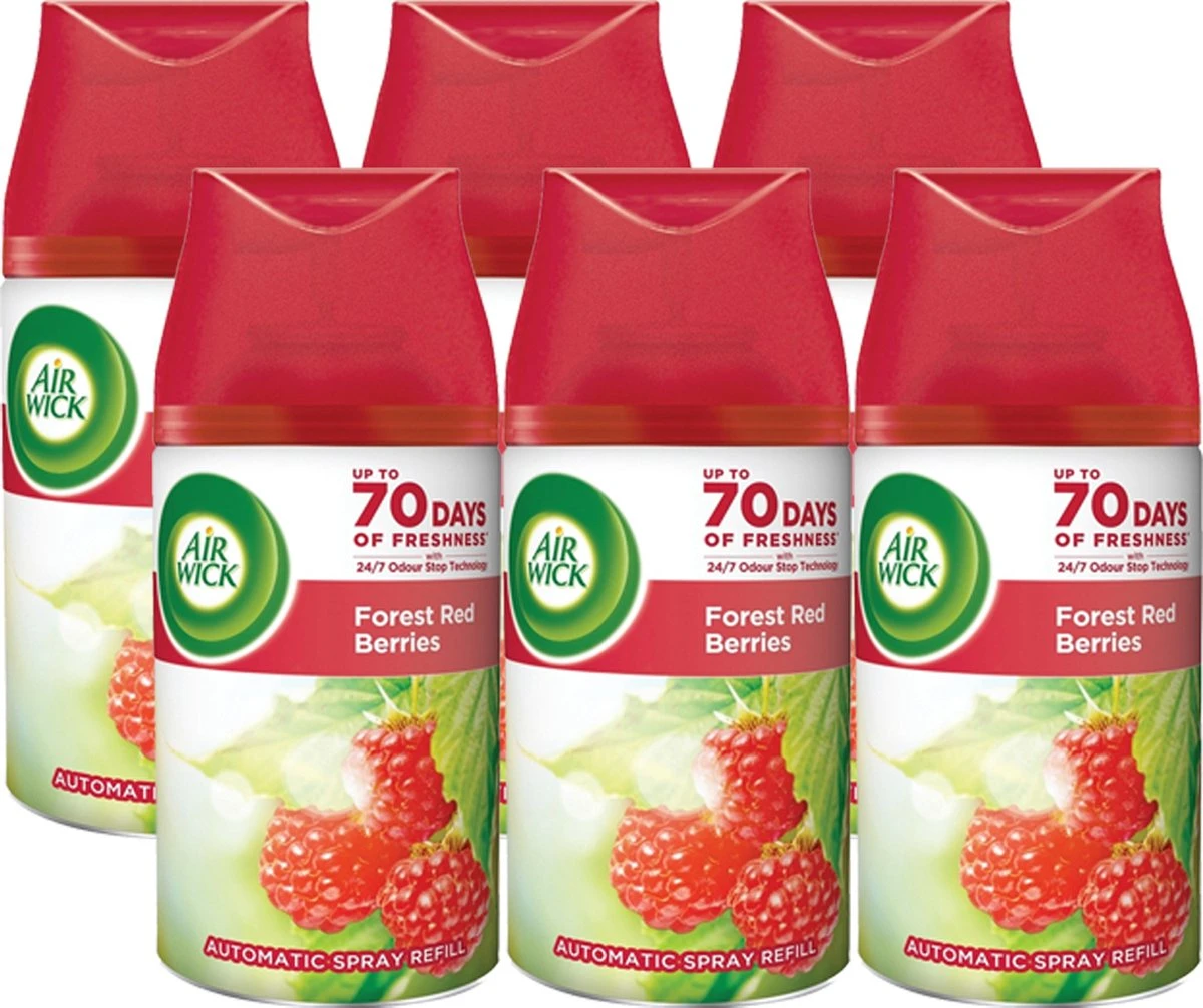 Airwick Freshmatic Max Refill Forest Red Berries 6 X 250ml - Value Pack 3 Airwick Freshmatic Max Refill Forest Red Berries 6 X 250ml - Value Pack
