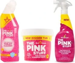 Stardrops Ultra Pinkstuff Pack - The Wonder Cleaner - Spray Tout Usage - Pâte Nettoyante Groot - Gel Toilettes - Respectueux De L'environnement - Ménage