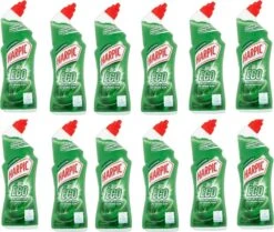 HARPIC Gel Toilette Eco Dégradable - Au Vinaigre Witte Eucalyptus - 12 X 750 Ml