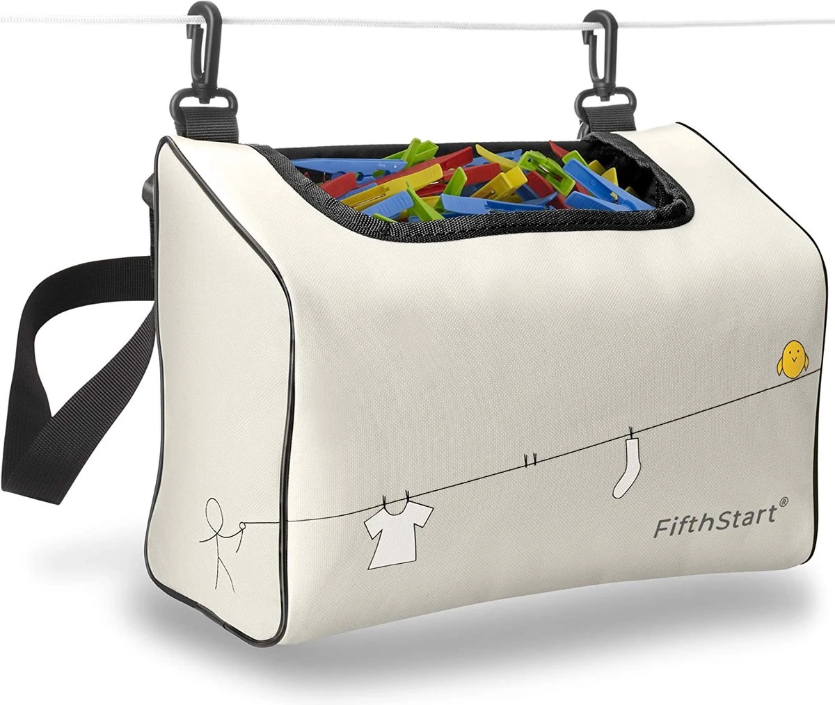 Avec Sac à Pinces à Linge Ouvert Pour Suspendre Ou Transporter, Jusqu'à 300 Clips, Avec Suspension Pour Hanches Et Shakers, Imperméable (tissu 900D, Beige) 3 Avec Sac à Pinces à Linge Ouvert Pour Suspendre Ou Transporter, Jusqu'à 300 Clips, Avec Suspension Pour Hanches Et Shakers, Imperméable (tissu 900D, Beige)