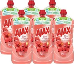 Ajax® Ajax Nettoyant Tout Usage Fête Des Fleurs Champs Aux Coquelicots 6 X 1,25L - Conditionnement Avantage