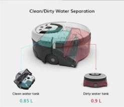 Serpillière - Robot De Nettoyage - Raclette De Sol - 2 Bols D'eau - Vadrouille - Système De Nettoyage - Nettoyage - Navigation Par Caméra - Contrôle Par Application - Grand Réservoir Water - Plans D'itinéraire -Nettoyage Produits Boutique 1200x1042 5