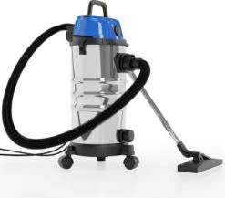 GoodVibes - Aspirateur Industriel - Nettoyeur à Sec - Fonction Soufflage - Aspirateur à Eau - Aspirateur Multifonctions - 30L - 2300W - Inox - Blauw -Nettoyage Produits Boutique 1200x1055 1