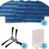 Pièces De Rechange Golog - Aspirateur Robot - Set D'articles - Pièces De Rechange - Filtre HEPA - Brosses Latérales - Chiffons De Nettoyage