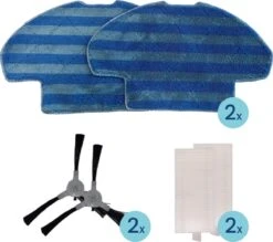 Pièces De Rechange Golog - Aspirateur Robot - Set D'articles - Pièces De Rechange - Filtre HEPA - Brosses Latérales - Chiffons De Nettoyage