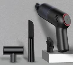 Aspirateur De Voiture Portable - Aspirateur à Main - Batterie Intégrée - 3 Accessoires - Aspirateur Puissant - 120W - 8000Pa - Mini Aspirateur