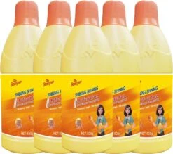 SHINING SHINING Plancher Bois Beaux Tegelreiniger Nettoyant Pour Plancher Serpillière Maintenance Des Sols Clean Water Nettoyant Pour Plancher 600g * 5 Bouteilles