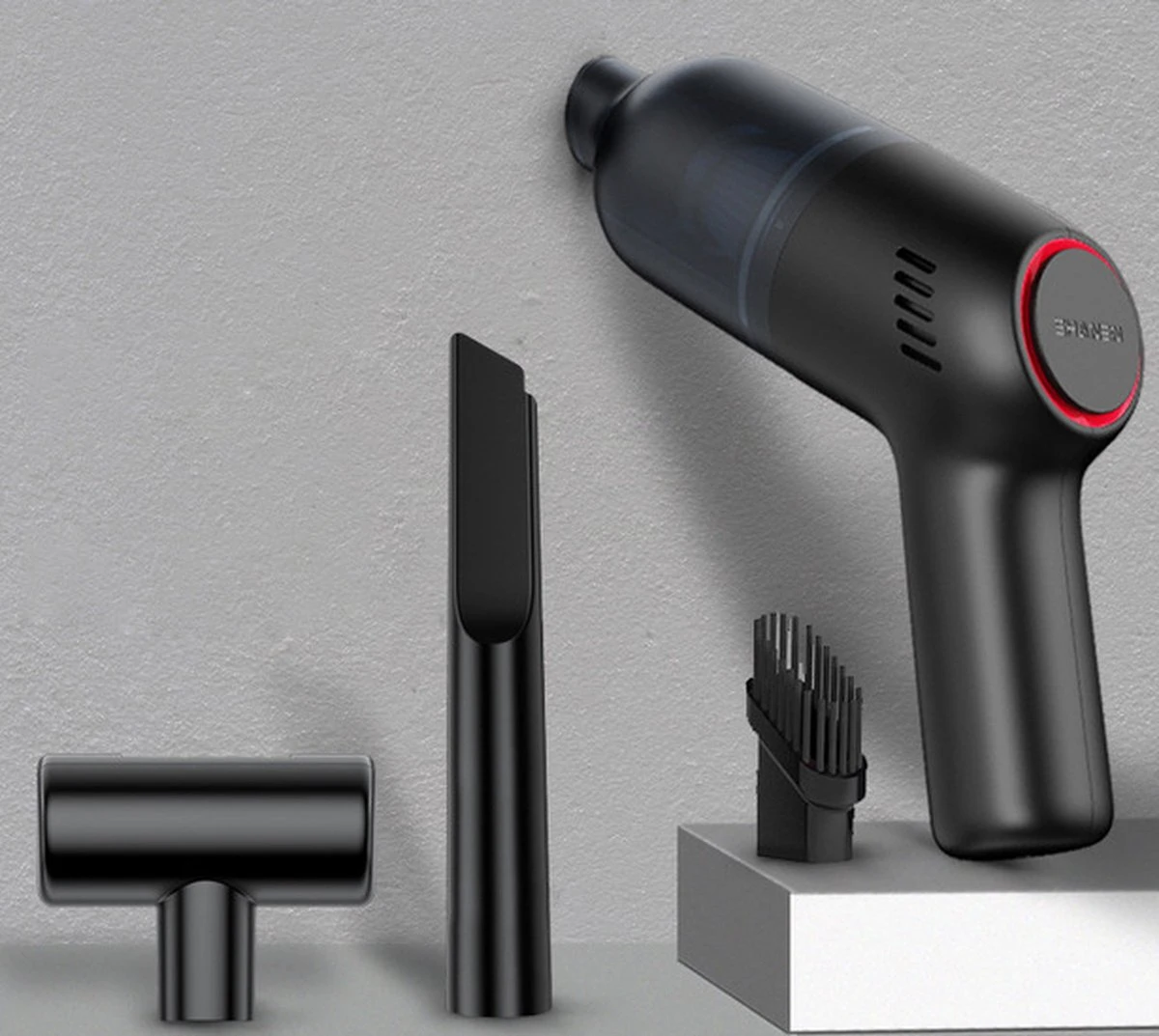 Aspirateur De Voiture Sans Fil - Mini Aspirateur - Rechargeable Rapidement - Portatif - Convient Pour La Voiture Et La Maison - Puissant - Zwart 3 Aspirateur De Voiture Sans Fil - Mini Aspirateur - Rechargeable Rapidement - Portatif - Convient Pour La Voiture Et La Maison - Puissant - Zwart