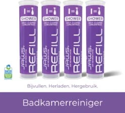 Jaws Refill Pods - Gel De Recharge Pour Système Water Juste - Offre Groupée - Nettoyant Douche Et Bain - 4 Pièces