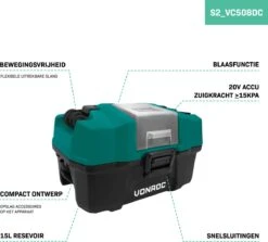 Aspirateur Universel Compact VONROC - 20V - Incl. Diverse Accessoires, 2 Batteries 2,0 Ah Et Chargeur Rapide -Nettoyage Produits Boutique 1200x1082 3