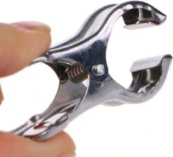 FSW-Products - 2 Pièces - Pinces à Épingles à Linge - Acier Inoxydable - Crochets à Vêtements - Longueur 5cm - Pinces Photo - Pinces à Cartes - Crochets à Serviettes - Acier - Argent - Pince - Corde à Linge -Nettoyage Produits Boutique 1200x1087 1