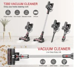 Aspirateur Balai Sans Fil 200Watt 6en1 Avec 4 Accessoires Différents - Sans Sac - Filtre Hepa - Aspirateur à Main - Voleur à Main 22 Aspirateur Balai Sans Fil 200Watt 6en1 Avec 4 Accessoires Différents - Sans Sac - Filtre Hepa - Aspirateur à Main - Voleur à Main -Nettoyage Produits Boutique 1200x1087 4