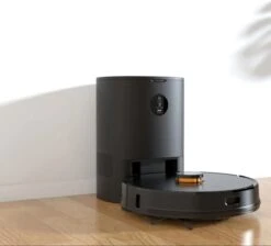 IMOU Robot Aspirateur Avec Station De Recharge - Robot Aspirateur Avec Fonction De Nettoyage - Robot Aspirateur 30 Jours Hands Libres - Zwart
