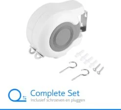 Corde à Linge Forte Rétractable 26 Mètres | Fil De Corde à Linge | Rouleau Sécheur | Corde à Linge Rétractable | Corde à Linge Automatique | Penderie | Étendoir De Séchage -Nettoyage Produits Boutique 1200x1090