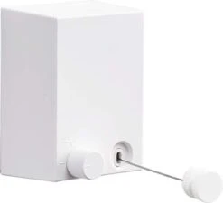 XYZ Goods - Corde à Linge Extensible - Robuste - Acier Inoxydable - Corde à Linge - Fil De Corde à Linge - Pour Intérieur Et Extérieur - Ligne De Séchage à Rouleaux - Rétractable - Camping - Pratique - Wit