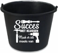 Seau Imprimé Succes - Construction - Rénovation - Bricolage - Anniversaire - Maison Nieuwe - Entreprise De Construction - Seau De Construction