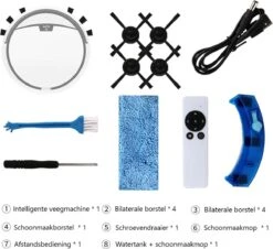 Robot Aspirateur RS300 - Système De Nettoyage - Robot Aspirateur - 2800PA - Y Compris L'application Et La Télécommande -Nettoyage Produits Boutique 1200x1096