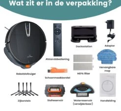 Aspirateur Robot Vadrouille - Aspirateur Robot Avec Fonction Vadrouille - Robot Vadrouille Avec Station De Charge - Aspirateur Robot - Station De Charge De L'application Robot De Nettoyage - 3 En 1 -Nettoyage Produits Boutique 1200x1101
