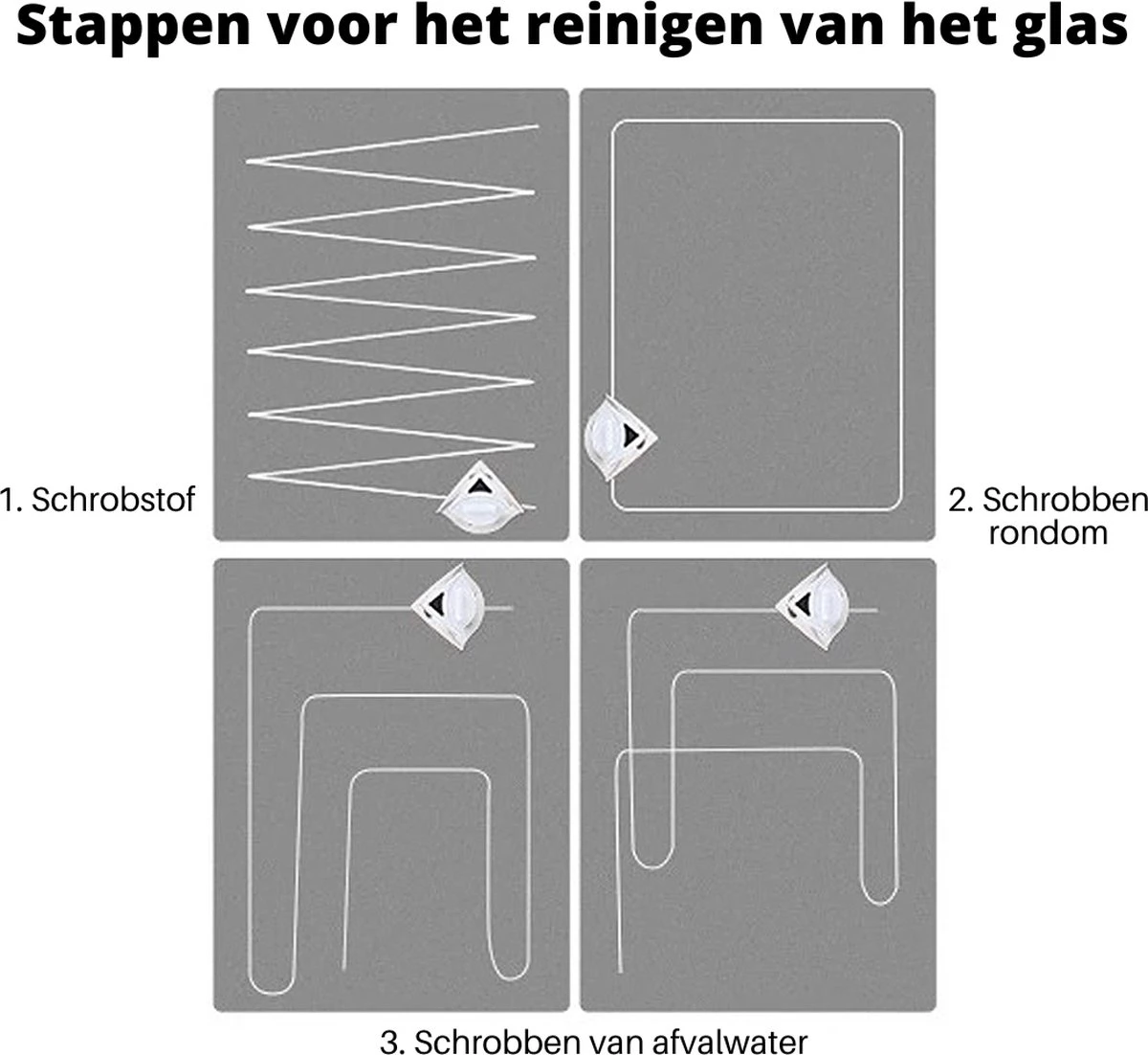 Essuie-glace Double Face 05-12 Mm - Nettoyant Pour Vitres - Brosse Magnétique - Chamois De Lessive De Glas - Outils 5 Essuie-glace Double Face 05-12 Mm - Nettoyant Pour Vitres - Brosse Magnétique - Chamois De Lessive De Glas - Outils – Image 3