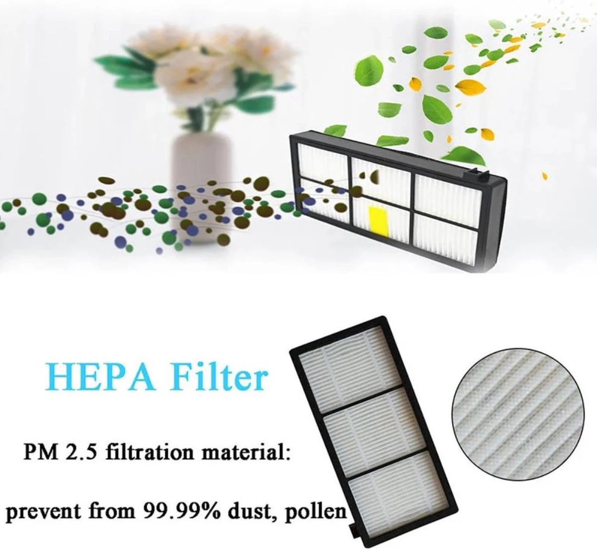 BukkitBow - XL Set De Pièces De Rechange Pour 900 Roomba 800/900 Series - Set De Luxe Composé D'un Filtre HEPA / Brosse / Brosse Latérale - Set De 14 Pièces 8 BukkitBow - XL Set De Pièces De Rechange Pour 900 Roomba 800/900 Series - Set De Luxe Composé D'un Filtre HEPA / Brosse / Brosse Latérale - Set De 14 Pièces – Image 6