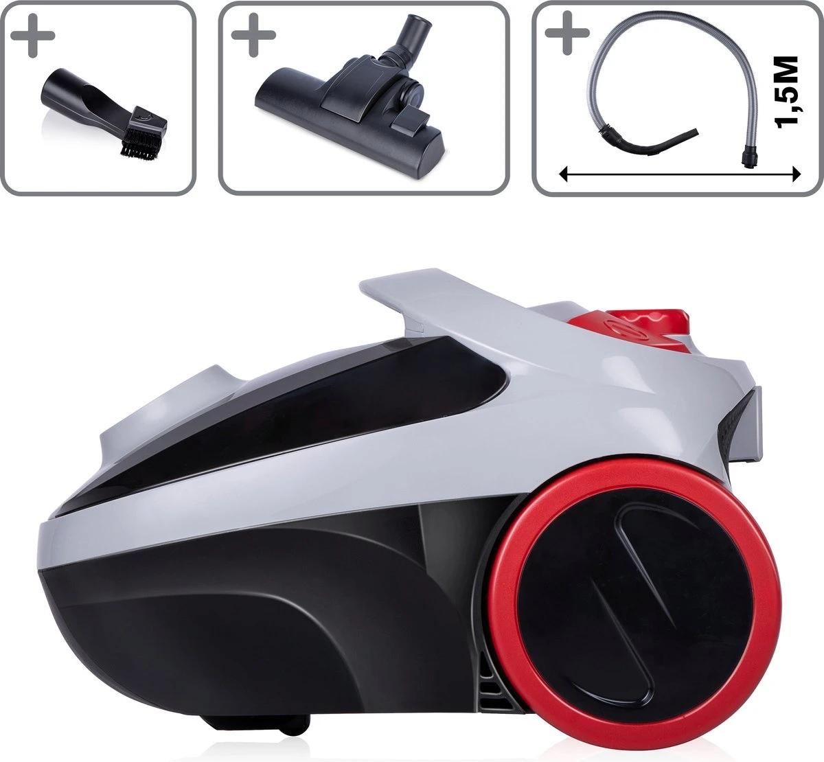 Aspirateur Dirt Devil Avec Sac DD2001 - Stofzuigerzak 2.0L - 800W - Avec Brosse Combi Et Suceur Plat - Portée 7.5M - 3.3KG - Filtre HEPA 10 6 Aspirateur Dirt Devil Avec Sac DD2001 - Stofzuigerzak 2.0L - 800W - Avec Brosse Combi Et Suceur Plat - Portée 7.5M - 3.3KG - Filtre HEPA 10 – Image 4