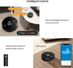 Aspirateur Robot Ultenic Avec Fonction De Nettoyage 3 En 1 - Robot De Nettoyage - 3000PA - Aspirateur Robot Avec Station De Charge - Système De Nettoyage - Application Incluse -Nettoyage Produits Boutique 1200x1112 2