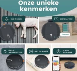 Aspirateur Robot Vadrouille - Aspirateur Robot Avec Fonction Vadrouille - Robot Vadrouille Avec Station De Charge - Aspirateur Robot - Station De Charge De L'application Robot De Nettoyage - 3 En 1 -Nettoyage Produits Boutique 1200x1115