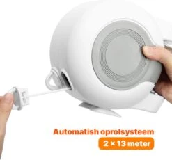 Corde à Linge Extensible Jokenz® Avec 2 Fils - Fil De Corde à Linge Robuste - Corde à Linge En Rouleau - Corde à Linge Non Utilisée - Total De 26 Mètres De Fil De Corde à Linge