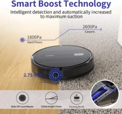 Aspirateur Robot Sysperl® V40P V3 - Aspirateur Robot Electrique - Aspirateur Robot Avec Station De Recharge - Fonction Lavage - Aspirateur Robot Avec Télécommande - 2600PA - Zwart -Nettoyage Produits Boutique 1200x1123 4