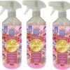 FABULOSA - Pretty Posies - 3x 500ML - Spray Désinfectant - Concentré - Nettoyant Tout Usage - Prêt à L'emploi - Spray Désinfectant Pink - Vegan - BIO