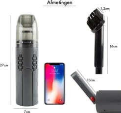 Aspirateur à Main Sans Fil BX Avec 3 Accessoires - Aspirateur à Main Sans Fil - Pour Saletés Humides Et Sèches - Rechargeable Par USB - Compact -Nettoyage Produits Boutique 1200x1126 2