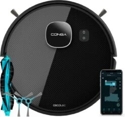 Aspirateur Et Nettoyeur De Sol Cecotec Conga Eternal MAX Titanium, Puissance 3000 Pa, Autonomie 110 Min, 3 Réglages Et Rinçage, App, -Nettoyage Produits Boutique 1200x1126 3