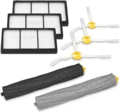 900 De Pièces De Rechange Pour Aspirateur Robot - Compatible Avec Roomba 800/900 Série 8 - 3 Filtres, 3 Brosses Et 2 Extracteurs - Compatible Avec IRobot