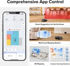 Xiaomi -Roborock S8 Robot Aspirateur Noir 6000Pa* Aspiration Extreme VibraRise Sonic Mopping, Cartographie 3D, Brosse DuoRoller Routines De Nettoyage Personnalisées, Prise En Charge De La Charge Hors Pointe (Roborock S7 Mis à Niveau) -Nettoyage Produits Boutique 1200x1130 6