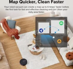 Xiaomi -Roborock S8 Robot Aspirateur Noir 6000Pa* Aspiration Extreme VibraRise Sonic Mopping, Cartographie 3D, Brosse DuoRoller Routines De Nettoyage Personnalisées, Prise En Charge De La Charge Hors Pointe (Roborock S7 Mis à Niveau) -Nettoyage Produits Boutique 1200x1130 7