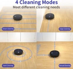 Aspirateur Robot Sysperl® V40P V3 - Aspirateur Robot Electrique - Aspirateur Robot Avec Station De Recharge - Fonction Lavage - Aspirateur Robot Avec Télécommande - 2600PA - Zwart -Nettoyage Produits Boutique 1200x1130 9