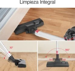 Aigostar Cyclone 33YAT - Aspirateur Balai - 3 En 1 - Avec Cordon - 600W - Aspirateur Sans Sac - Câble De 5 Mètres - Rouge/noir -Nettoyage Produits Boutique 1200x1133 1