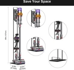 SensaHome - Support D'aspirateur En Métal Stable Pour Dyson & Dyson Handheld Avec Espace Pour Accessoires Et Accessoires De Vêtements Pour Bébé D'aspirateur Sans Fil - Dyson -Nettoyage Produits Boutique 1200x1134 3