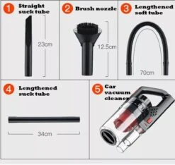 Buxibo 150W - Sans Fil Pour Surfaces Humides/sèches - Aspirateur à Main Rechargeable Avec 3 Accessoires - Aspirateur Voiture/escalier/chambre -Nettoyage Produits Boutique 1200x1135 4