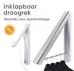 Étendoir Pliant Milano Luxurious - étendoir Mural - Aluminium Très Robuste Capacité De Charge 10 KG - étendoir Léger Et Peu Encombrant - Argent - 40,5x33x31 Cm -Nettoyage Produits Boutique 1200x1142 2