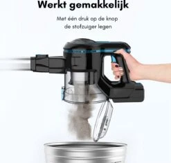 Aspirateur Best - Aspirateur Balai Sans Sac Sur Batterie - Aspirateur à Main Best-seller - Aspirateur à Main Avec Manche - Zwart - Blauw -Nettoyage Produits Boutique 1200x1144 1