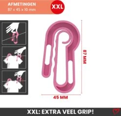 French Fashion - Easypegs® Pinces à Linge Durables - 10 Pièces - Ergonomiquement Responsable : Le Serrage Appartient Au Passé ! – Extra Large - Rose -Nettoyage Produits Boutique 1200x1146 7