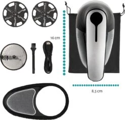 Magnify Electric Lint Remover - Sans Fil - 2 Accessoires Supplémentaires - Zwart - Épilateur - USB - Coupe-peluches - Textile Et Laine - Sac De Rangement Inclus -Nettoyage Produits Boutique 1200x1147