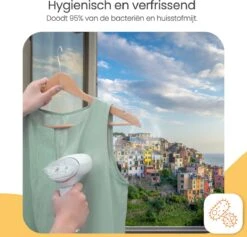 Défroisseur à Vapeur Goliving - Défroisseur à Main Pour Vêtements/textiles/tissus - Fer à Vapeur - Nettoyeur à Vapeur à Main - Défroisseur à Main - Pliable - Incl. Pochette De Voyage - Wit -Nettoyage Produits Boutique 1200x1150 1