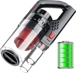 Aspirateur De Voiture - Aspirateur à Main Pour Voiture - Aspirateur De Voiture - Aspirateur De Voiture Humide Et Droog - Faible Bruit - Sans Fil - Avec 4 Accessoires