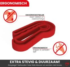 French Fashion - Easypegs® Pinces à Linge Durables - 10 Pièces - Ergonomiquement Responsable : Le Serrage Appartient Au Passé ! – Extra Large - Rouge 13 French Fashion - Easypegs® Pinces à Linge Durables - 10 Pièces - Ergonomiquement Responsable : Le Serrage Appartient Au Passé ! – Extra Large - Rouge -Nettoyage Produits Boutique 1200x1153 5