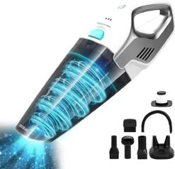 Aspirateur à Main Cecotec ExtremeSuction All In One - Saleté Solide Et Liquide - Incl 5 Têtes - Sans Fil - 22,2V - Wit